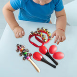 Maxbell Montessori Percussion Instrument Develops Motor Skills for Babies Party Toys Red
