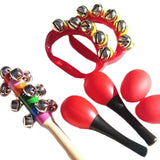 Maxbell Montessori Percussion Instrument Develops Motor Skills for Babies Party Toys Red