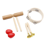 Maxbell Montessori Percussion Instrument Develops Motor Skills for Babies Party Toys Wood