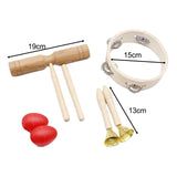 Maxbell Montessori Percussion Instrument Develops Motor Skills for Babies Party Toys Wood