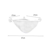 Maxbell Corner Shower Bag Bathroom Hanging Mesh Basket for Baby Boys and Girls White