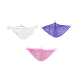 Maxbell Corner Shower Bag Bathroom Hanging Mesh Basket for Baby Boys and Girls White