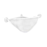 Maxbell Corner Shower Bag Bathroom Hanging Mesh Basket for Baby Boys and Girls White