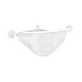 Maxbell Corner Shower Bag Bathroom Hanging Mesh Basket for Baby Boys and Girls White