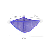 Maxbell Corner Shower Bag Bathroom Hanging Mesh Basket for Baby Boys and Girls Blue