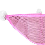 Maxbell Corner Shower Bag Bathroom Hanging Mesh Basket for Baby Boys and Girls Pink
