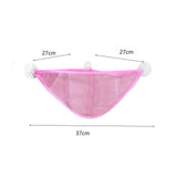 Maxbell Corner Shower Bag Bathroom Hanging Mesh Basket for Baby Boys and Girls Pink