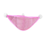 Maxbell Corner Shower Bag Bathroom Hanging Mesh Basket for Baby Boys and Girls Pink