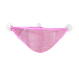 Maxbell Corner Shower Bag Bathroom Hanging Mesh Basket for Baby Boys and Girls Pink