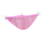 Maxbell Corner Shower Bag Bathroom Hanging Mesh Basket for Baby Boys and Girls Pink