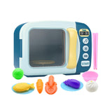 Maxbell Kids Microwave Oven Toys with Lights and Sounds for Girls Boys Children Kids Blue