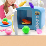 Maxbell Kids Microwave Oven Toys with Lights and Sounds for Girls Boys Children Kids Blue