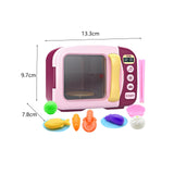 Maxbell Kids Microwave Oven Toys with Lights and Sounds for Girls Boys Children Kids Red