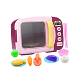 Maxbell Kids Microwave Oven Toys with Lights and Sounds for Girls Boys Children Kids Red