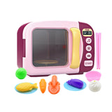 Maxbell Kids Microwave Oven Toys with Lights and Sounds for Girls Boys Children Kids Red