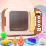 Maxbell Kids Microwave Oven Toys with Lights and Sounds for Girls Boys Children Kids Coffee