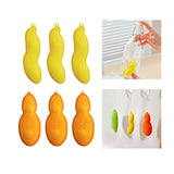 Maxbell 3 Pieces Beans Bottle Cleaner Reusable Kitchen Bottle Sponge for All Bottles Yellow