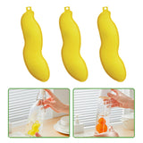 Maxbell 3 Pieces Beans Bottle Cleaner Reusable Kitchen Bottle Sponge for All Bottles Yellow