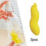 Maxbell 3 Pieces Beans Bottle Cleaner Reusable Kitchen Bottle Sponge for All Bottles Yellow