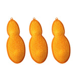 Maxbell 3 Pieces Beans Bottle Cleaner Reusable Kitchen Bottle Sponge for All Bottles Orange