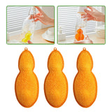 Maxbell 3 Pieces Beans Bottle Cleaner Reusable Kitchen Bottle Sponge for All Bottles Orange