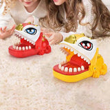 Maxbell Biting Finger Toys Reaction Gift Novelty Tabletop Game for Children Creative red