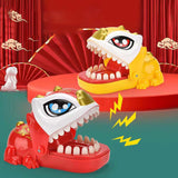 Maxbell Biting Finger Toys Reaction Gift Novelty Tabletop Game for Children Creative red