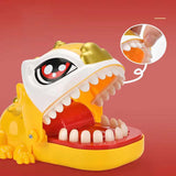 Maxbell Biting Finger Toys Reaction Gift Novelty Tabletop Game for Children Creative yellow