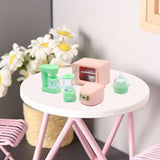 Maxbell 1/12 Mini Dollhouse Rice Cooker Model Photographic Props ,Life Scene Scenery 1 set kitchen tool