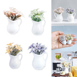 Maxbell Miniature Dollhouse Plant Dollhouse Decor for Living Room Balcony Decoration pink