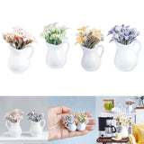 Maxbell Miniature Dollhouse Plant Dollhouse Decor for Living Room Balcony Decoration pink