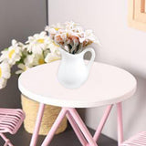 Maxbell Miniature Dollhouse Plant Dollhouse Decor for Living Room Balcony Decoration pink