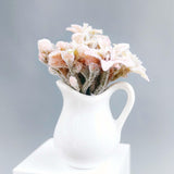 Maxbell Miniature Dollhouse Plant Dollhouse Decor for Living Room Balcony Decoration pink