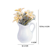 Maxbell Miniature Dollhouse Plant Dollhouse Decor for Living Room Balcony Decoration yellow
