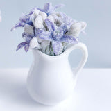 Maxbell Miniature Dollhouse Plant Dollhouse Decor for Living Room Balcony Decoration violet