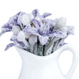 Maxbell Miniature Dollhouse Plant Dollhouse Decor for Living Room Balcony Decoration violet