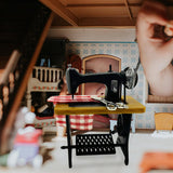Maxbell 1/12 Dollhouse Furniture Sewing Machine Retro Doll Home Life Scene for Girls