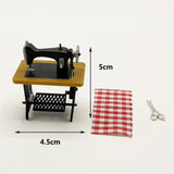 Maxbell 1/12 Dollhouse Furniture Sewing Machine Retro Doll Home Life Scene for Girls