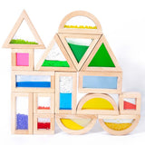 Maxbell 16 Pieces Stacking Building Blocks Learning for Parent Child Game Boys Girls