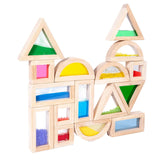 Maxbell 16 Pieces Stacking Building Blocks Learning for Parent Child Game Boys Girls