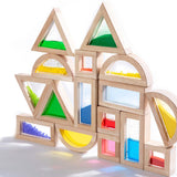 Maxbell 16 Pieces Stacking Building Blocks Learning for Parent Child Game Boys Girls