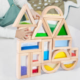 Maxbell 16 Pieces Stacking Building Blocks Learning for Parent Child Game Boys Girls