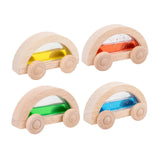 Maxbell 4 Pieces Wooden Car Toy Valentines Day Gifts for Kids for Birthday Gift Kids