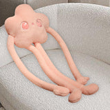 Maxbell Star Long Leg Plush Doll Valentines Day Gifts Long Leg Plush Pillow for Kids Pink
