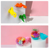 Maxbell Animal Suction Cup Toys for Toddlers 3-8 Year Old Travel Sensory Sucker Toys pink