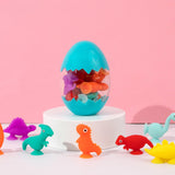 Maxbell Animal Suction Cup Toys for Toddlers 3-8 Year Old Travel Sensory Sucker Toys blue