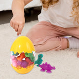 Maxbell Animal Suction Cup Toys for Toddlers 3-8 Year Old Travel Sensory Sucker Toys yellow