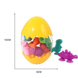 Maxbell Animal Suction Cup Toys for Toddlers 3-8 Year Old Travel Sensory Sucker Toys yellow