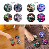 Maxbell 4Pcs Children's Sensory Ball Rubber Bouncing Ball for Kids Adults Boys Girls Style A