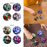 Maxbell 4Pcs Children's Sensory Ball Rubber Bouncing Ball for Kids Adults Boys Girls Style A